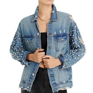 Sunset & Spring Embellished Denim Jacket